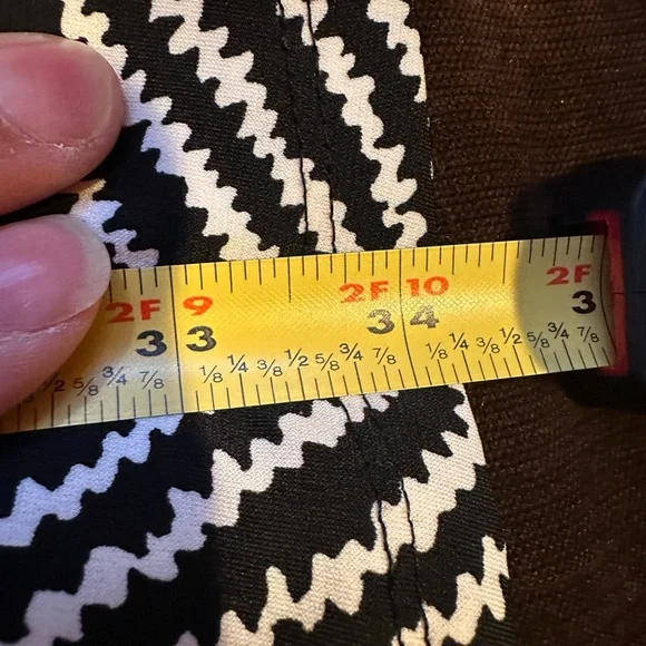 MICHAEL KORS Comfortable Black & White Geometric Short Sleeves Mini Dress Sz S - Picture 14 of 15